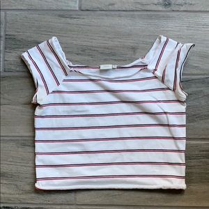 Good Luck Gem stripe top